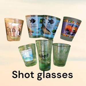 Assortment of shot glasses